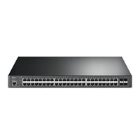 tp-link JetStream 48-Port Gigabit L2+ PoE+ Managed Rackmount Switch with 4x SFP Slots