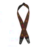 Fender Pasadena Woven Strap, Orange Wallflower, 2"