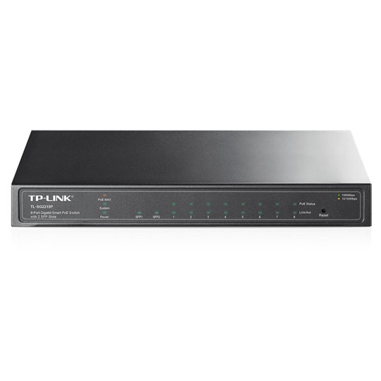 Gigabit 8 Port PoE Switch with 2 SFP Slots TP-LINK TL-SG2210P