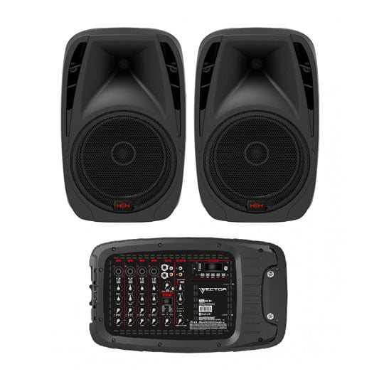 HH VRC-210 Full Range Speaker System Bundle