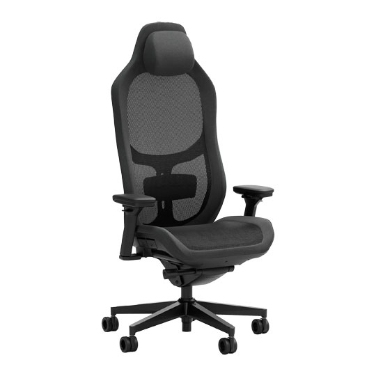 Fractal Refine Adjustable Premium Gaming Chair Mesh Alcantara Dark
